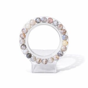 8mm Faceted Botswana Agate Bracelet